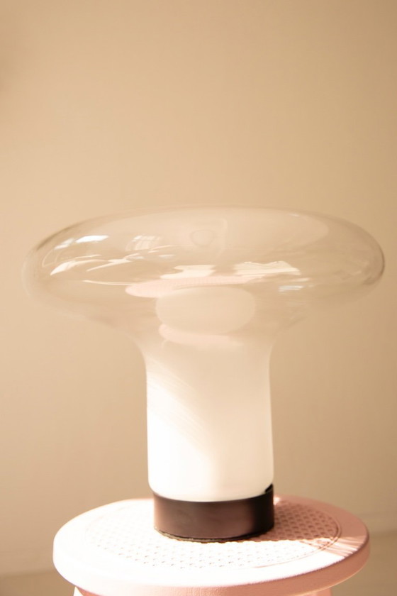 Image 1 of Grote Glazen Mushroom Lamp – Space Age Design