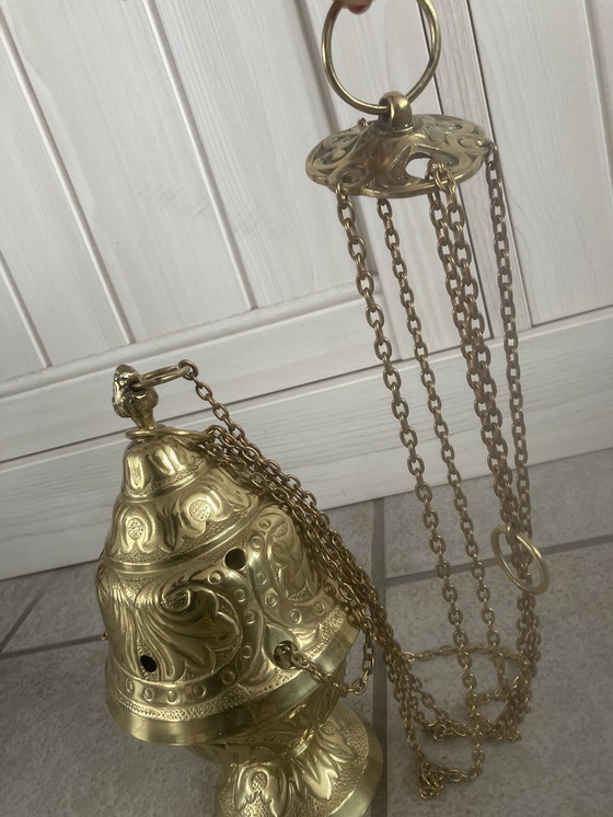 Image 1 of Wierookvat, Incensario, Incensario Messing, Religie