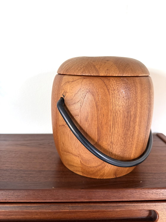 Image 1 of Seau à glace vintage en teck, Digsmed '60