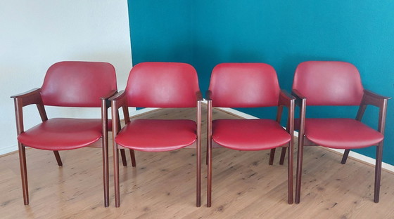 Image 1 of 4 sedie da pranzo in stile Mid-Century Modern, anni '60