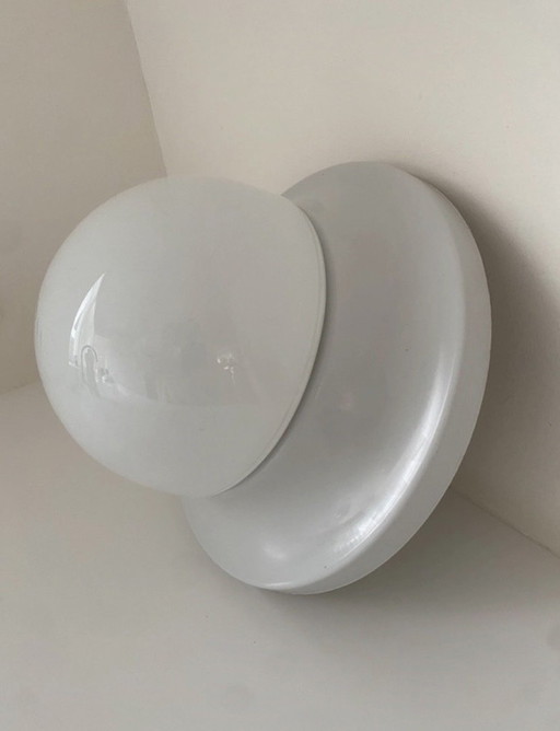 Lampada da soffitto vintage di metà secolo, lampada da parete, lampada a globo, anni '70