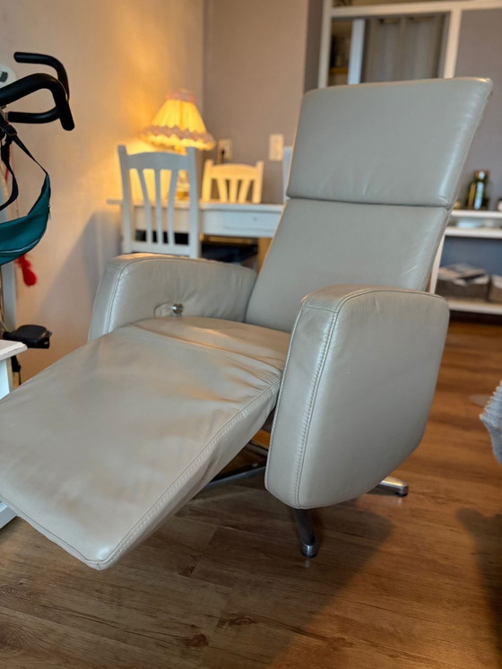 Image 1 of 2 poltrone reclinabili in pelle di Schilling "Movie Star" (modello 1257577/1) - 2017, beige