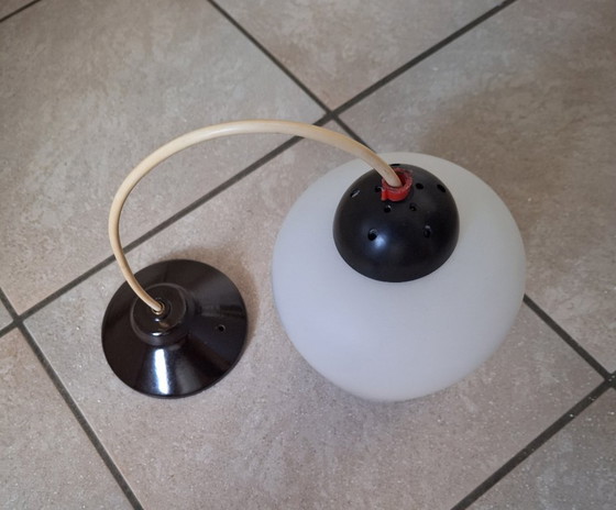 Image 1 of Lampada lampadario - Design olandese - Philips - Louis Kalff - Vetro satinato - Anni '50/60