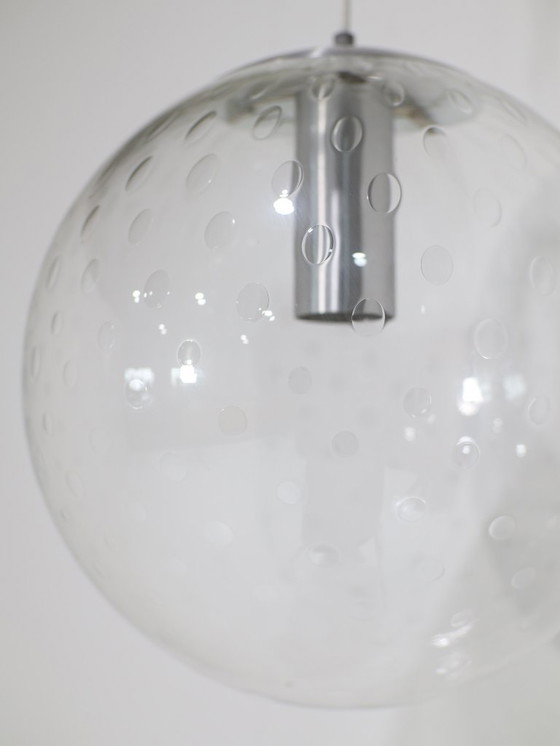 Image 1 of RAAK Amsterdam large glass globe lamp 1960s
