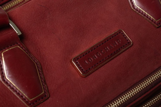 Longchamp, borsa Legend in camoscio rosso, Borse a mano (foto 12 di 12)