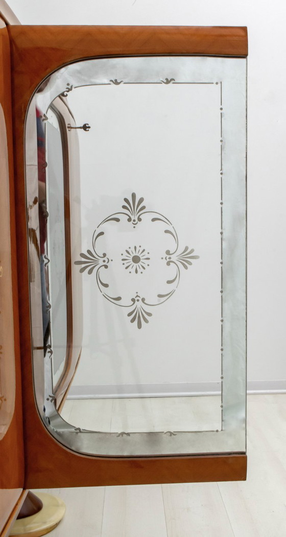 Image 1 of Vittorio Dassi, mobile bar italiano di metà secolo in mogano, anni '50