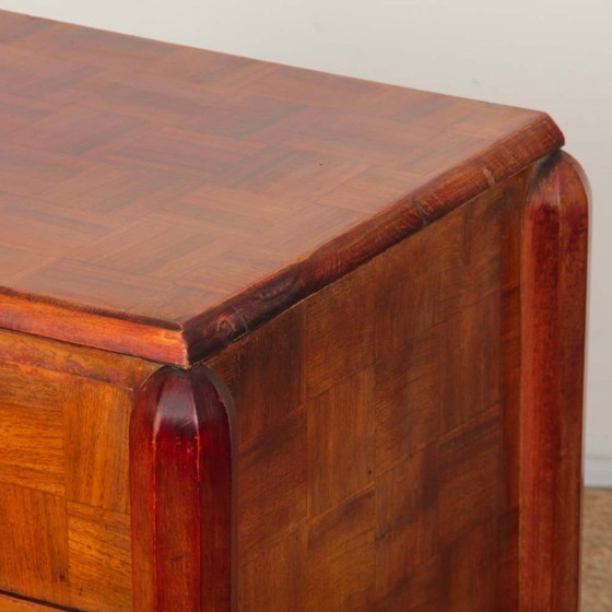 Image 1 of Kommode im Art-Deco-Stil mit Intarsien aus den 1930er Jahren