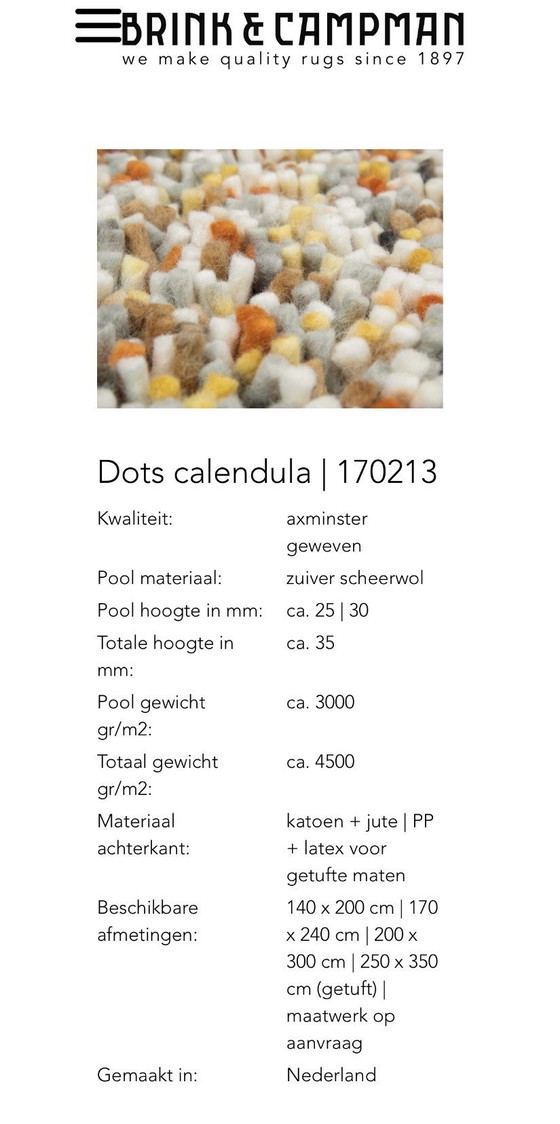 Image 1 of Alfombra Brink and Campman Dots Caléndula
