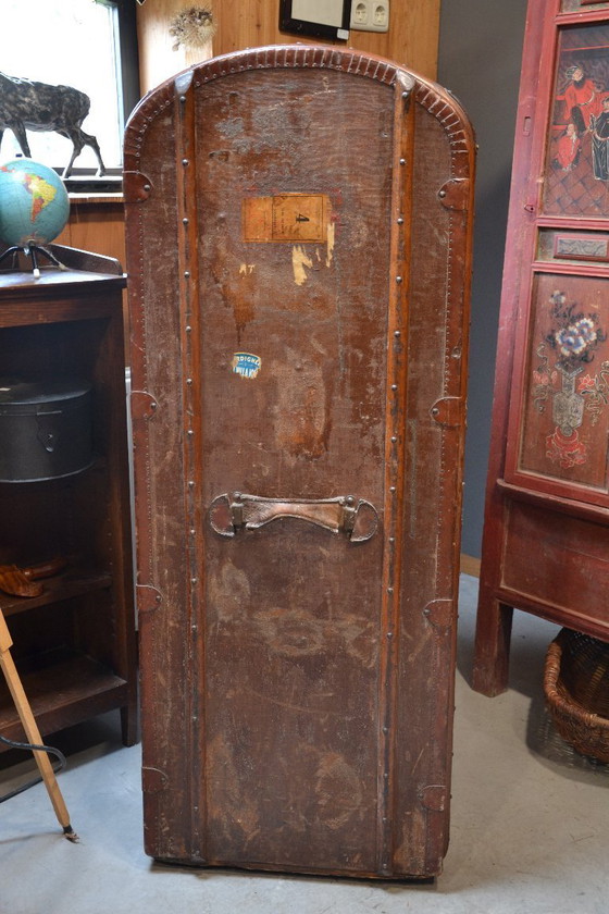 Image 1 of Alter antiker Reisekoffer – Kabinenkoffer – Original