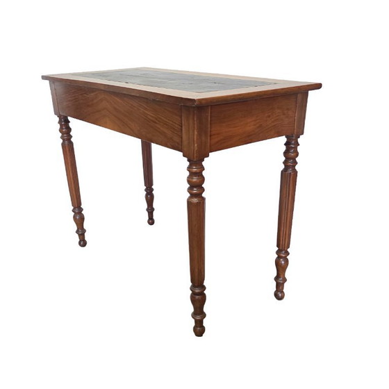 Image 1 of Antica scrivania inglese in radica di noce, circa 1860