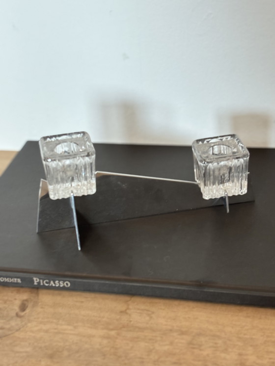 Image 1 of Jaques Adnet modernist art deco candle holders