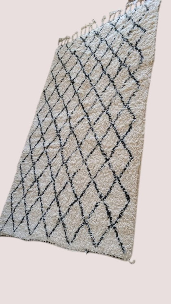 Image 1 of Tapis berbère en laine vierge Tapis marocain - 274 x 150 cm 300 x 200 m Type B21.3