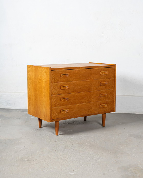 Image 1 of Mid Century Danish Chest Or Commode Made Of Oak, Ps System