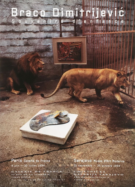Braco DIMITRIJEVIC Expo 94 - Galerie de France poster 1994