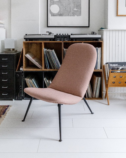 Silla de diseño/sillón vintage modelo Theo Ruth 135