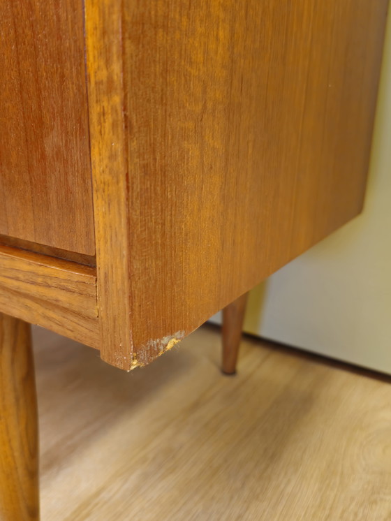 Image 1 of Vintage Teak Sideboard Chest of Drawers Dresser Cupboard Cupboard