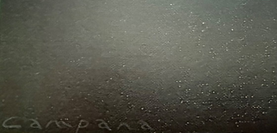 Image 1 of Franco Campana: "Due Rose, 1999". In der Platte signiert. Schöne Farben!