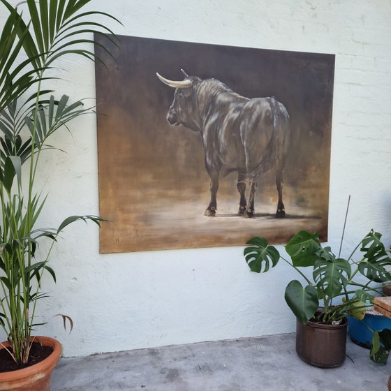 Image 1 of Schilderij Spaanse Stier door Nanouk Weijnen 