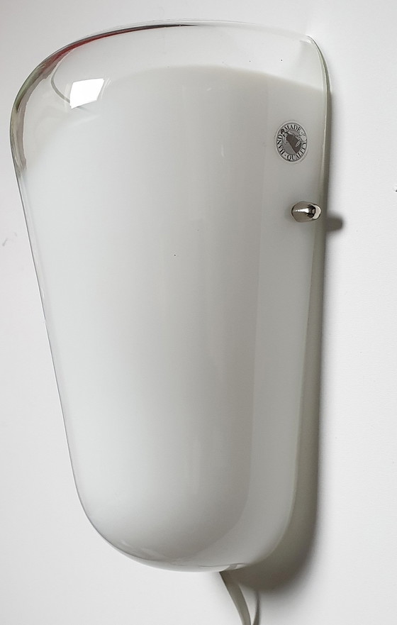 Image 1 of Vintage Mond Geblazen Wandlamp