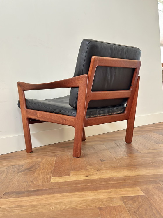 Image 1 of Vintage Deens Design fauteuil Illum Wikkelsø jaren 50/60/70