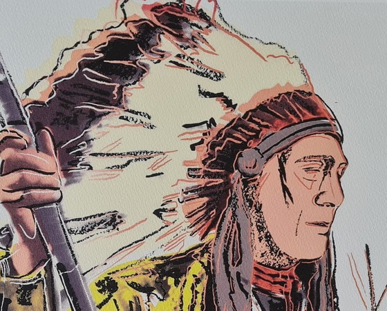 Image 1 of D'après Andy Warhol, War Bonnet, années 1980, lithographie