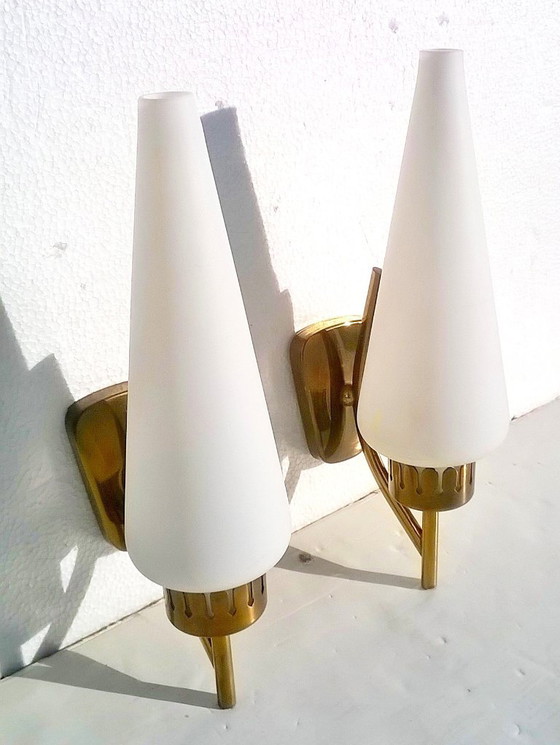 Image 1 of Applique di Angelo Lelli per Arredoluce, anni '40, set di 2