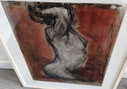 Original Signed Figure Drawing by Jill Tweed FRBS (1997) – Premium Barth Framed 45x60 cm
