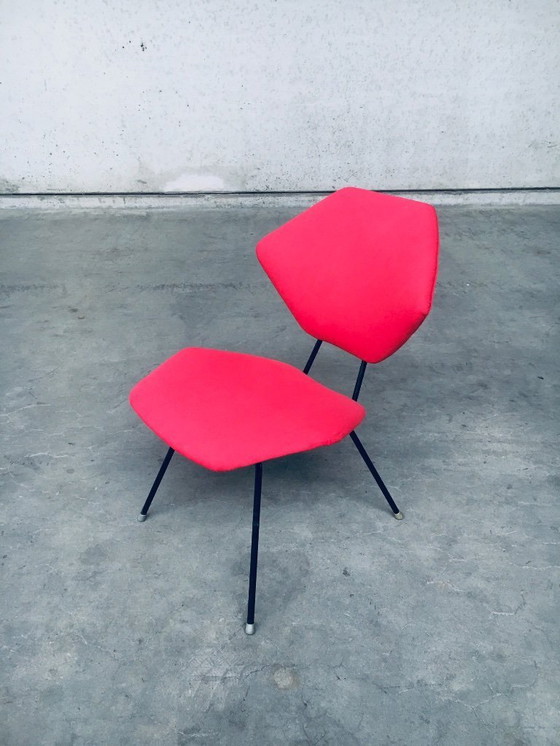 Image 1 of Midcentury Modern Design Low Side Chair set, Italy 1950's