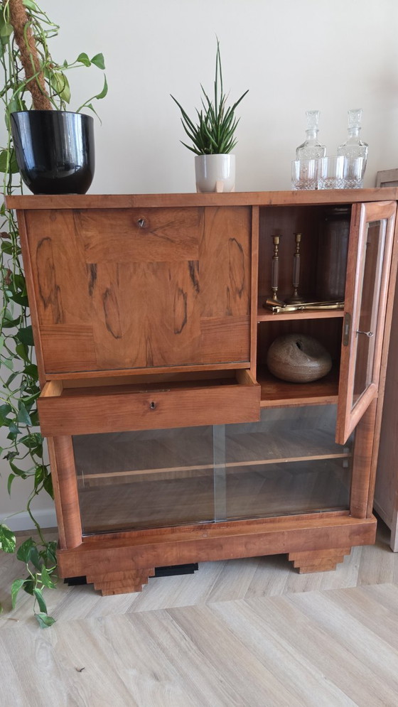 Image 1 of Auténtico mueble secretario/armario de bebidas/buffet Art Déco
