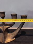 Vintage 1960 Brutalistische Bronzen Kandelaar ,Horst Dalbeck