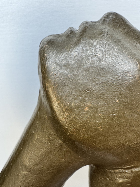 Image 1 of Scultura originale di Geert Kunen "Koppel" - firmata e contrassegnata - 53 cm