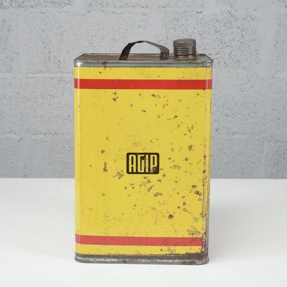 AGIP 1970 Schmierölkanister – Dekorative Objekte, Metall, Retro (photo 5 of 10)