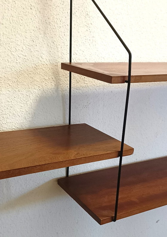 Image 1 of Scaffale da parete anni '50 con più ripiani