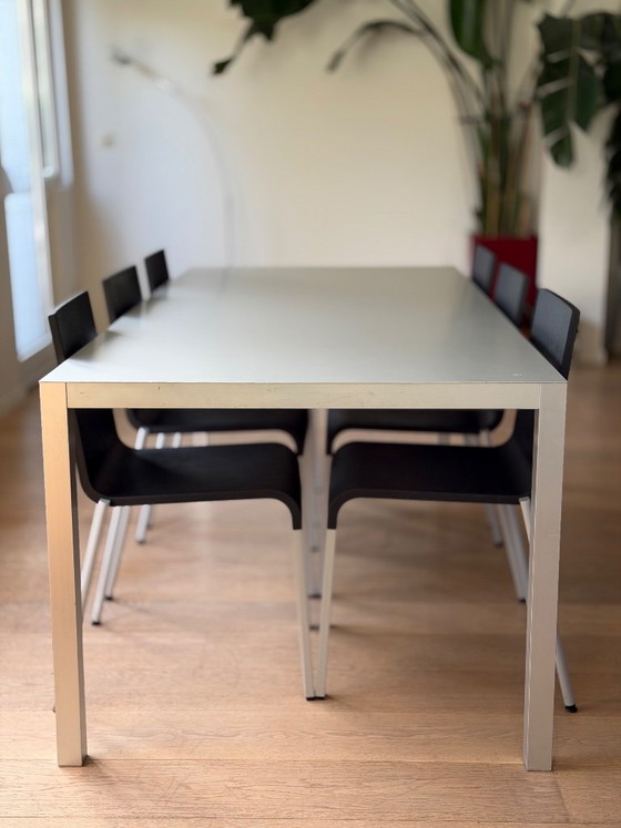 MDF Italia Lim Design Dining Table Desk (200x90) - Aluminium (photo 8 of 12)