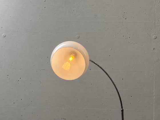 Lampadaire arc Vintage Space-Age – Chrome, Verre Acrylique & Marbre de Carrare, années 70 – Glass (photo 10 of 13)