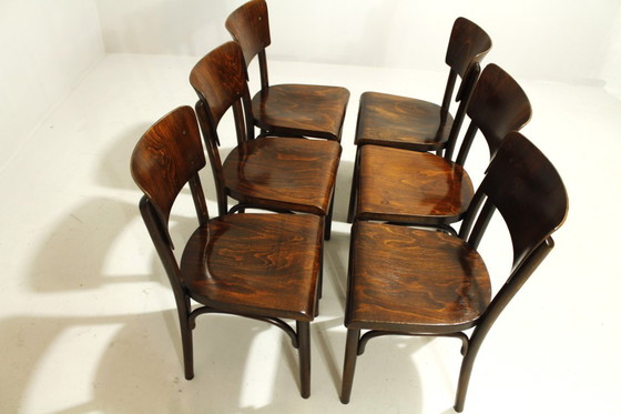 Image 1 of Sgabelli da pub di Thonet, anni '30, set di 6, II