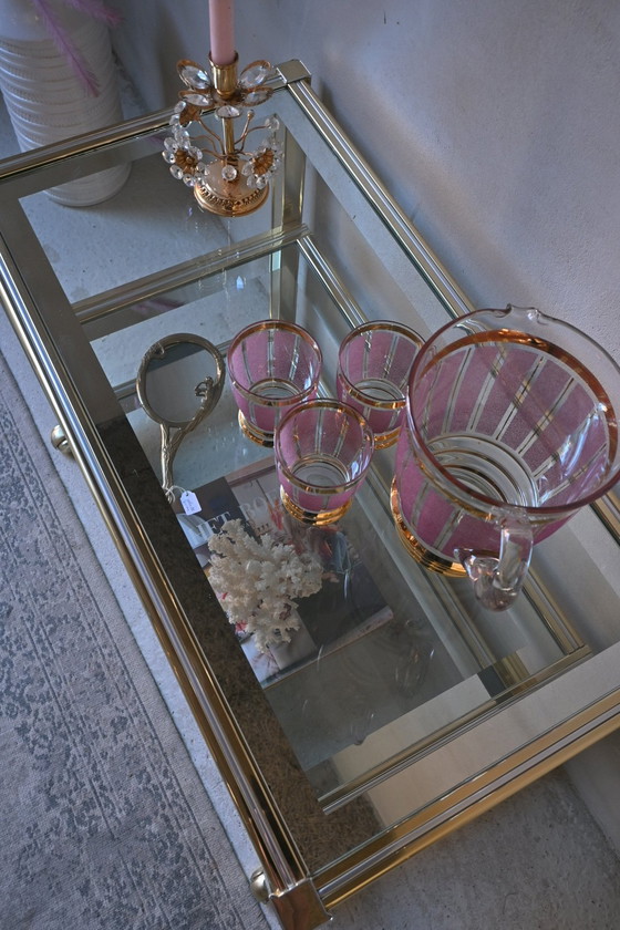 Image 1 of Side Table TV Furniture Pierre Vandel Metal and Glass