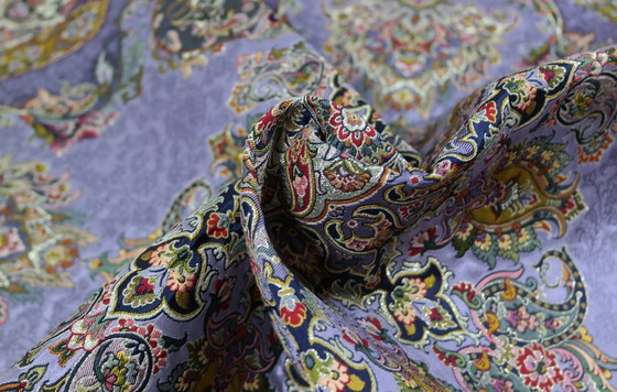 Image 1 of Oosters handgemaakt tafelkleed, zeer fijn vervaardigd uit zijden draden, 100 x 100 cm