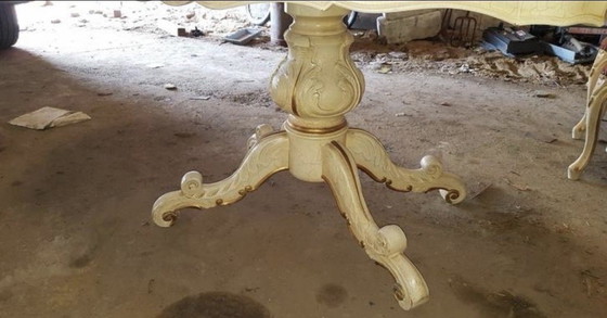 Image 1 of Mit craquelé-Barock-Eetkamer und 6 Stöcken 