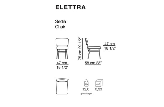 Image 1 of Arflex | Elettra Set di due sedie da pranzo