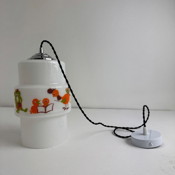 Lampada a sospensione vintage anni '70 per camera bambini – Lampade a sospensione, Glass (photo 8 of 10)