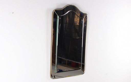 Hollywood Regency" bevelled wall mirror 