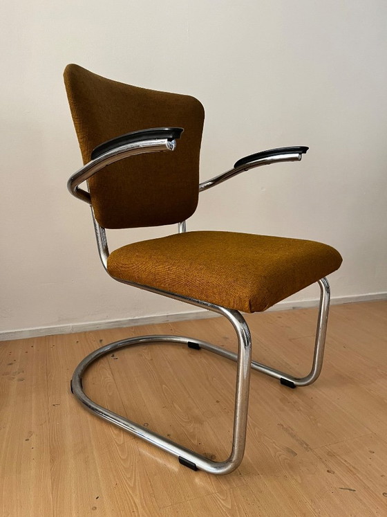 4x De Wit Projektstühle – Esszimmerstühle, Metall, Kunststoff (photo 4 of 5)