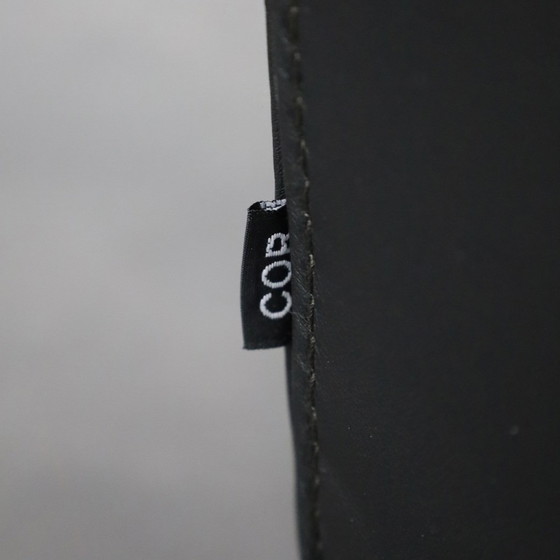 Image 1 of Postmoderne leren fauteuil op wielen van Cor