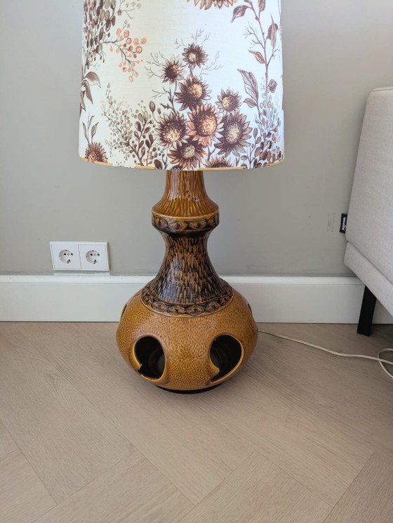 Image 1 of Vintage, retro ceramic floor lamp, West Germany