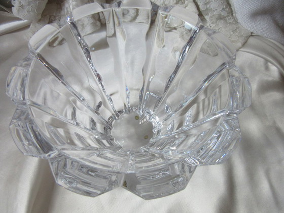 Orrefors Kristallschale/Vase, Olle Alberius (1929–1993), OA 4701-12, Wellenmuster, Modernismus – Schalen (photo 4 of 10)