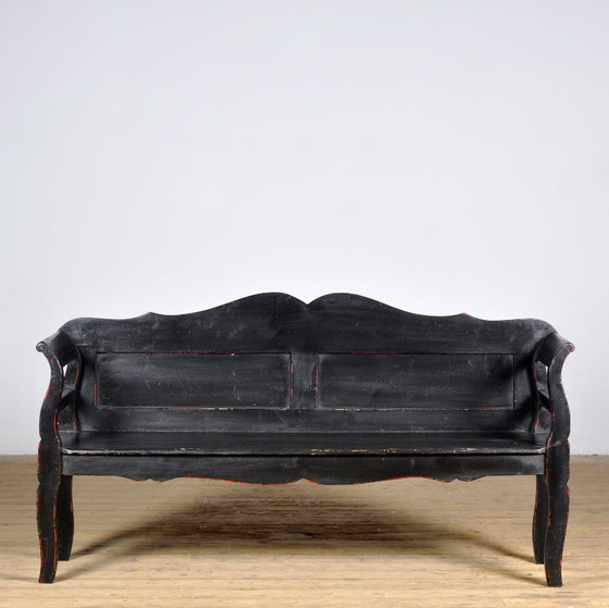 Image 1 of Antique Pine Bench, 1900s