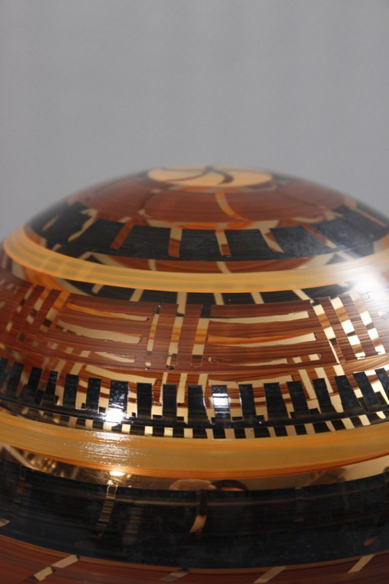 Image 1 of Cuenco escultura Monica Backström & Kosta Boda "Tonga" Suecia 1998