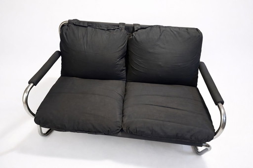 Canapé 2 places chromé Ikea style Johann Bertil