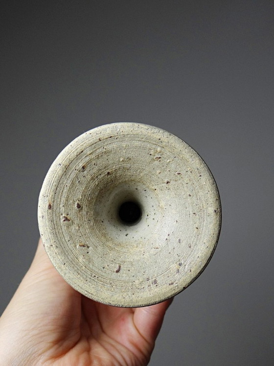 Set of 6 vintage pyritized stoneware mazagrans, 1960s-1980s, Crockery, Ceramic, Creme (photo 12 of 12)